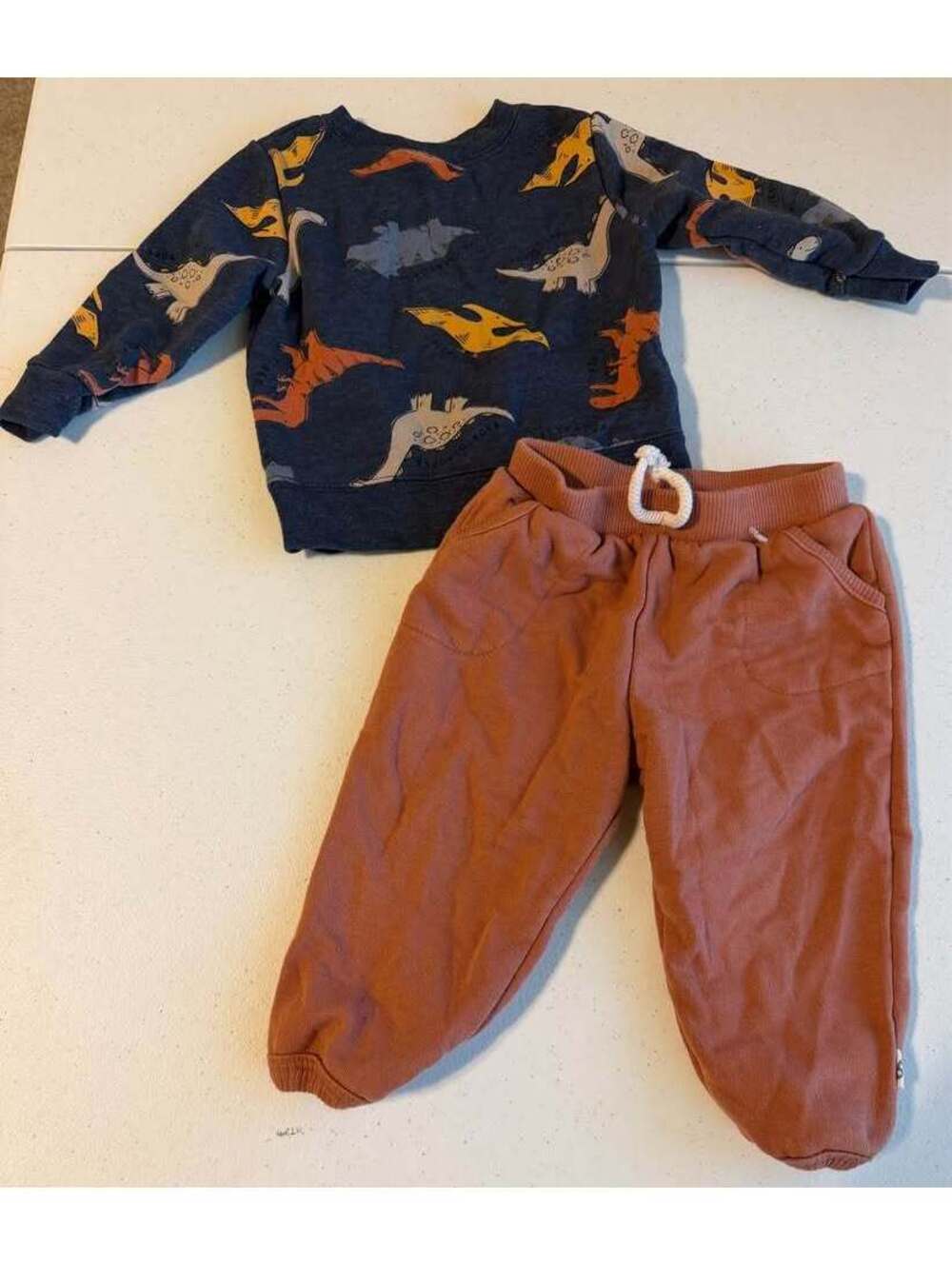 Garanimals & Easy-Peasy 6-9M Dinosaur Sweatshirt and Joggers Set